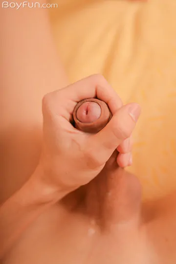 Boy jerking off his perfect cock