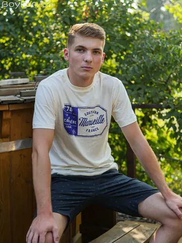 Blonde boy with a hot body