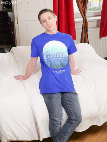 Cute boy taking his dick out