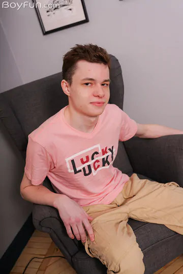 Smooth twink with a massive dick