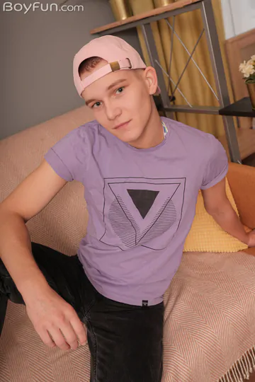 Sexy boy masturbating and cums