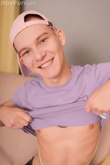 Sexy boy masturbating and cums