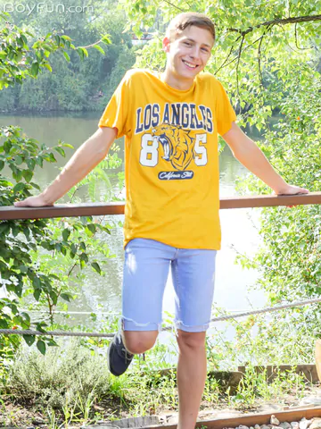 Cute boy showing cock and ass