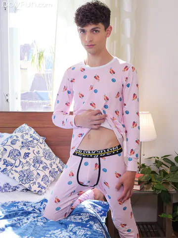 Handsome guy with a small cut cock