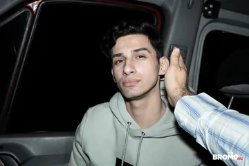 Guys in a van bareback fucking