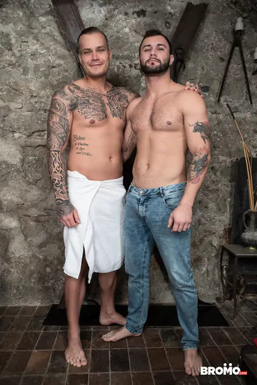 Two guys fucking in a dungeon