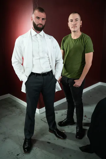 Ugly man with a pussy getting fucked