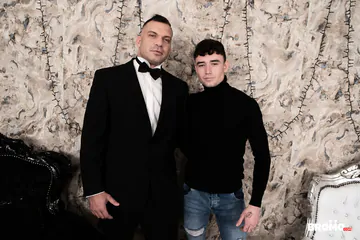 Beefy man fucking a jock