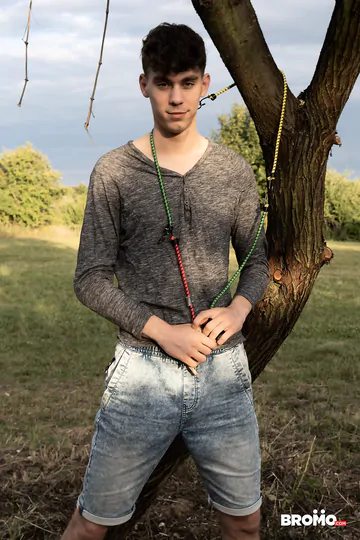 Hung boy getting fucked in a park