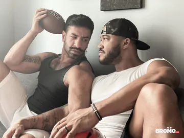 Macho hunks having kinky sex