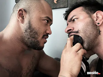 Macho hunks having kinky sex