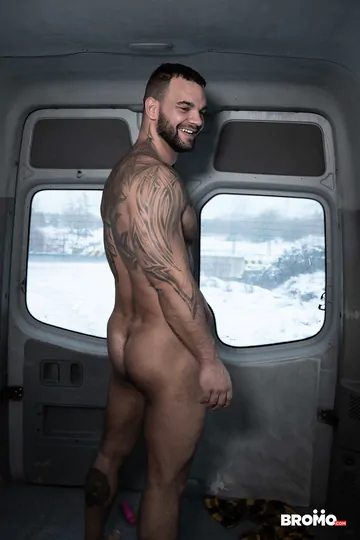 Boy getting fucked in a van