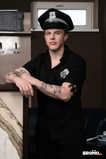 Police uniform guys fucking