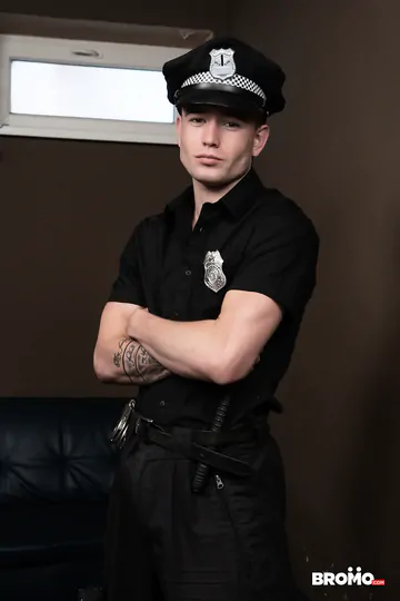 Police uniform guys fucking