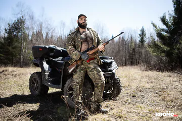 Men fucking on an ATV