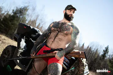 Men fucking on an ATV