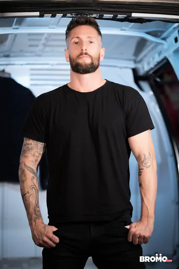 Hunks in the back of a van fucking