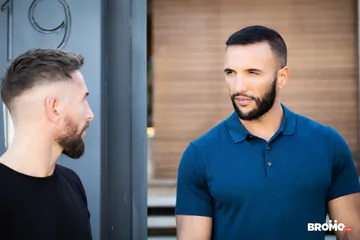 Hunks in the back of a van fucking