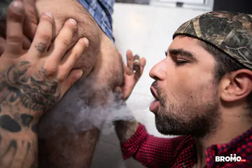 Truckers fucking in a restroom