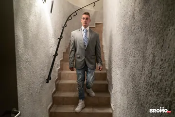 Smooth blonde guy getting fucked