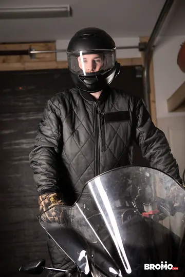 Snowmobile guys having sex