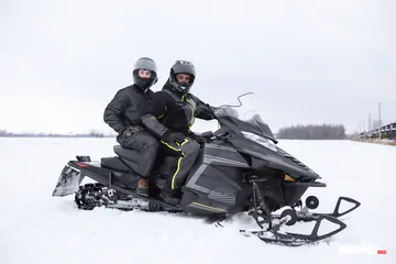Snowmobile guys having sex