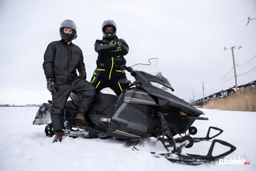 Snowmobile guys having sex