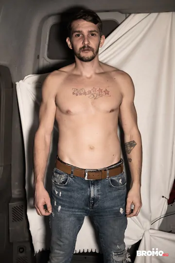 Kinky guys in the back of a van