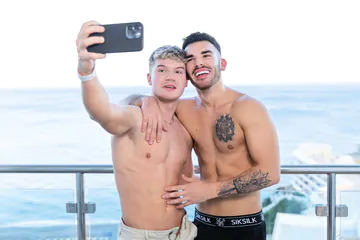 Sexy gay porn stars in action