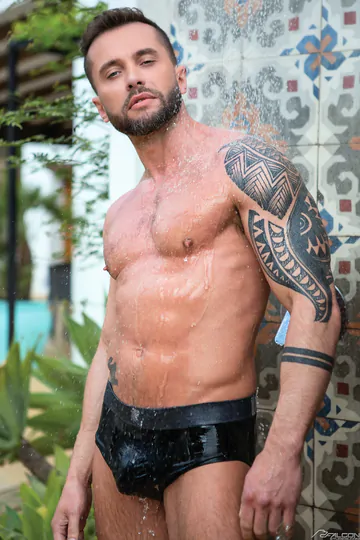 Horny studs having gay sex