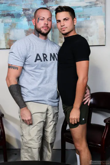 Tattooed man fucking a sexy guy