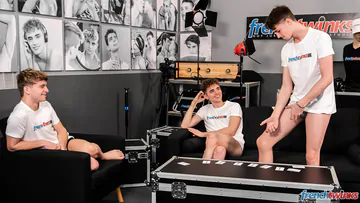 French twinks having a threesome