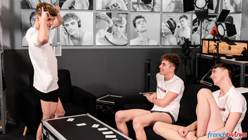 French twinks having a threesome