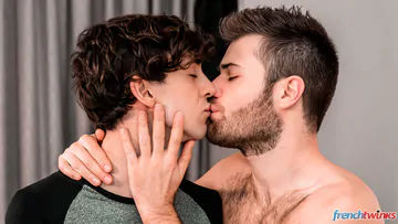 Hairy stud in a threesome