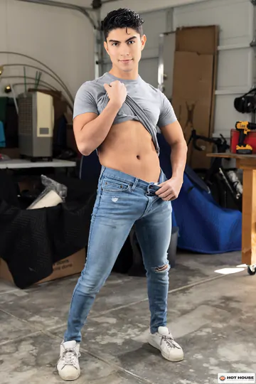 Hot Latino guy getting boned