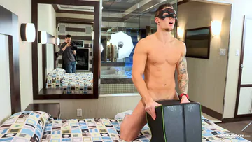 Horny jock fucking a fleshlight