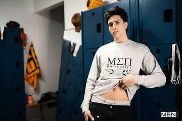 Hot guys in the locker room