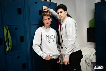 Hot guys in the locker room