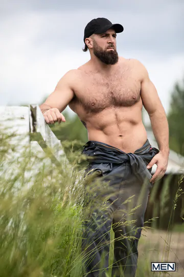 Two men at a farm fucking