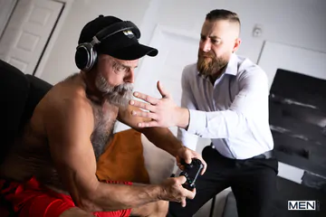 Rugged daddies bareback fucking