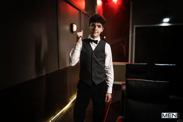 Threesome fucking in the cinema