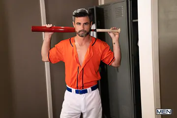 Baseball guys bareback fucking