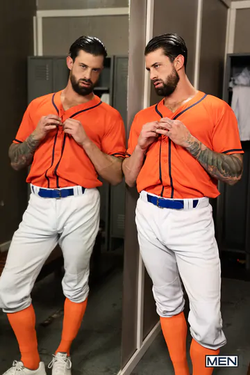 Baseball guys bareback fucking