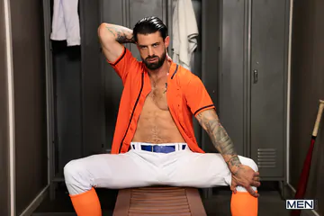 Baseball guys bareback fucking