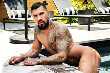 Porn stars fucking by the pool