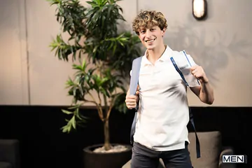 Pale jock getting butt fucked