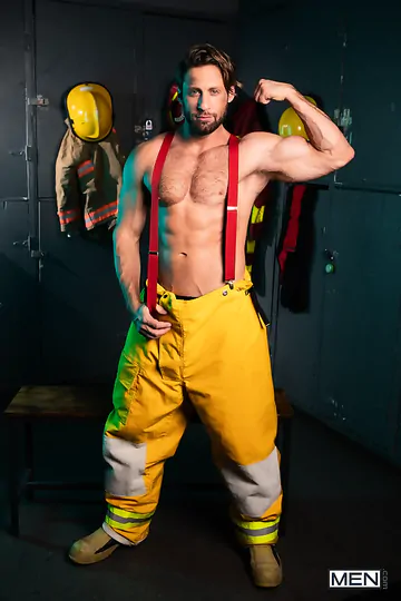 Fire fighters having a threesome