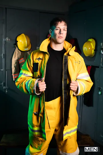 Fire fighters having a threesome