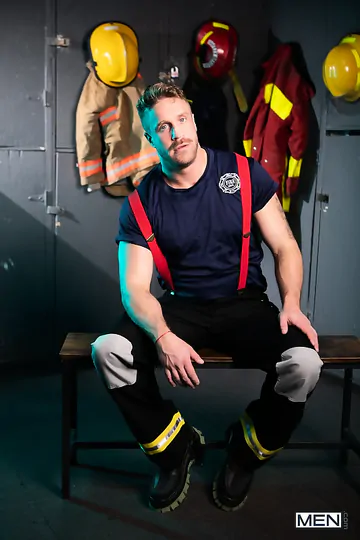 Fire fighters having a threesome