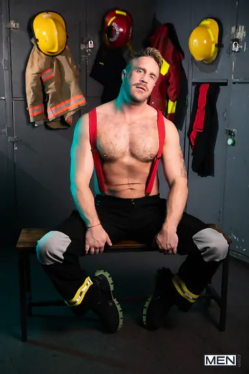 Fire fighters having a threesome